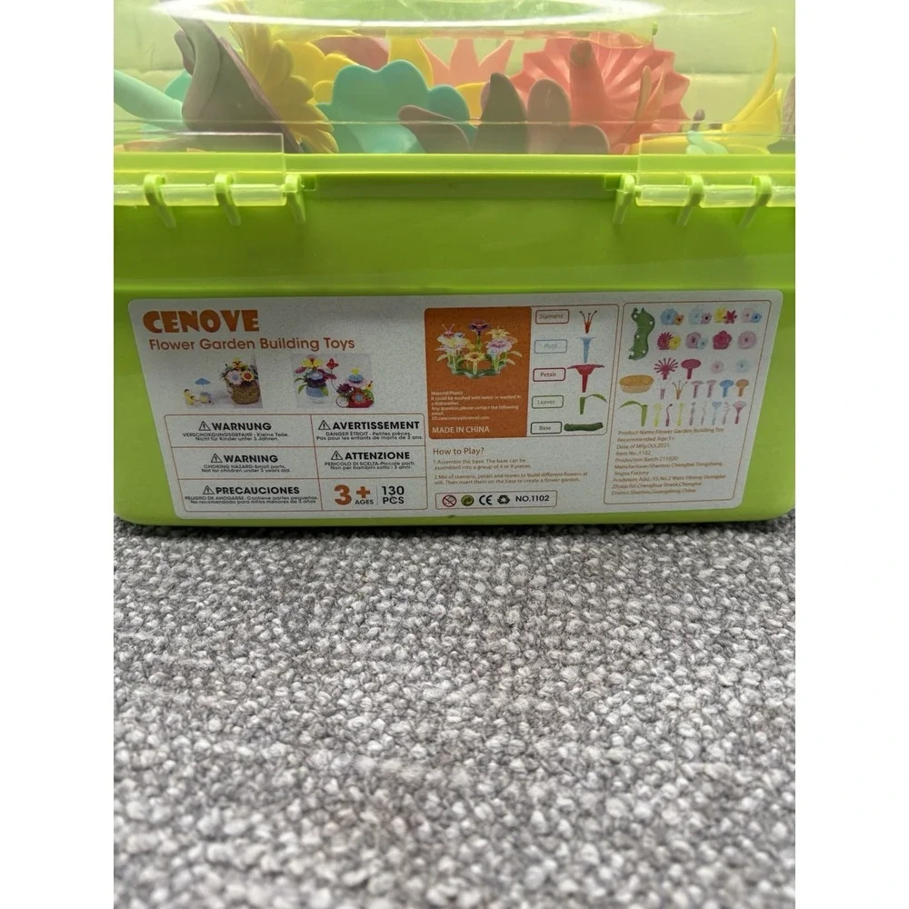 Cenove Classroom Homeschool Flower Building Supplies Pretend Play STEM 130+